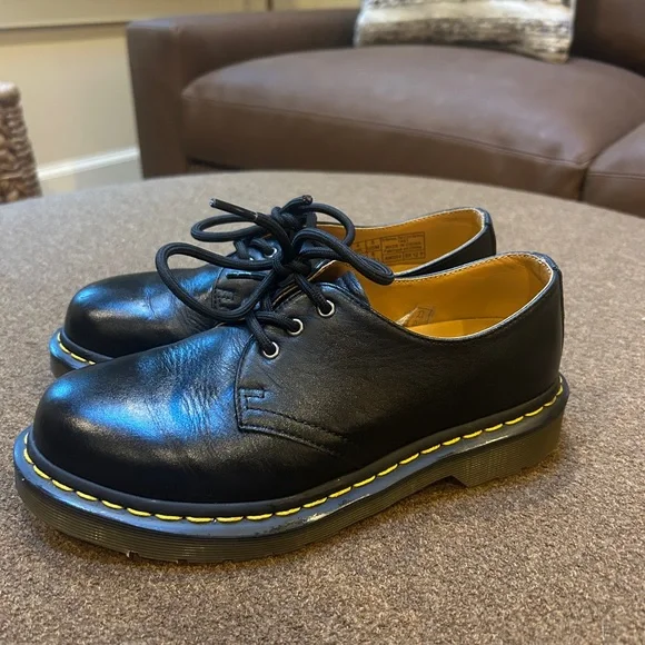Dr. Martens 1461 Black Leather Oxfords - Picture 4 of 9